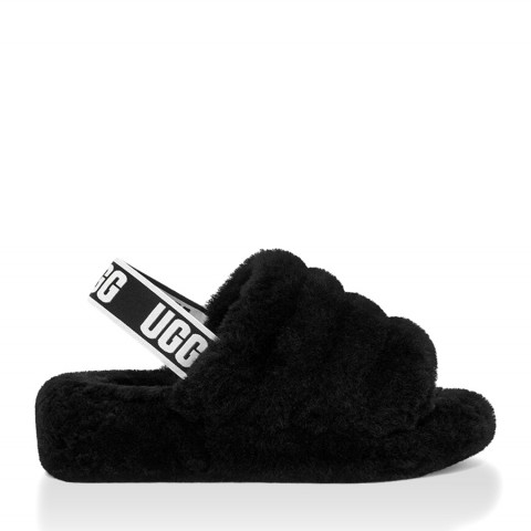 Ugg Fluff Yeah Slide-Black
