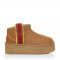 Ugg Ultra Mini Braid Platform-Chestnut
