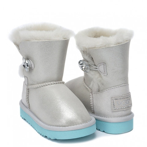 Ugg Kids Bailey Button I Do White