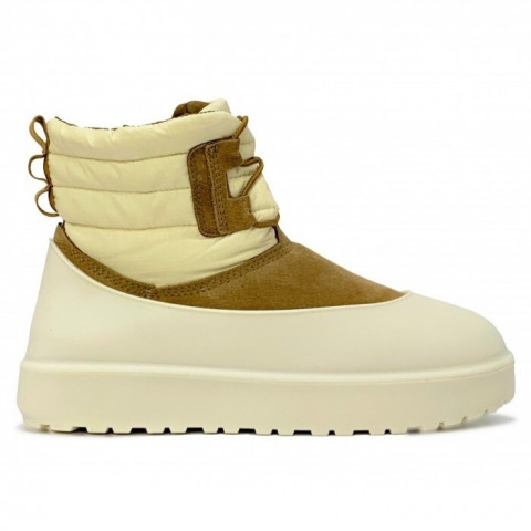 Ugg Mens Classic Mini Lace-Up Weather - Chestnut / Whitecap Grey