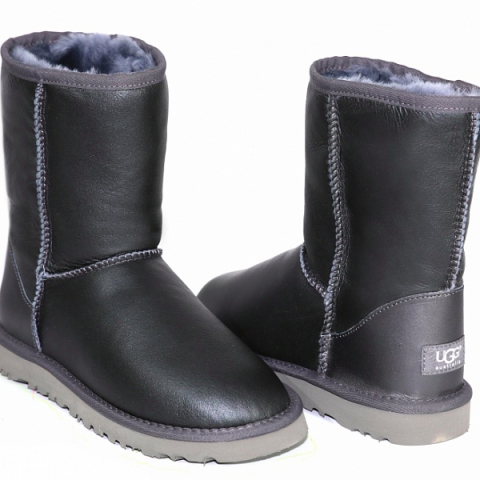 Ugg Classic Short Metallic Grey